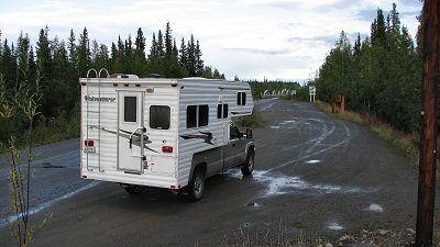 Truck Camper am Klondike Corner